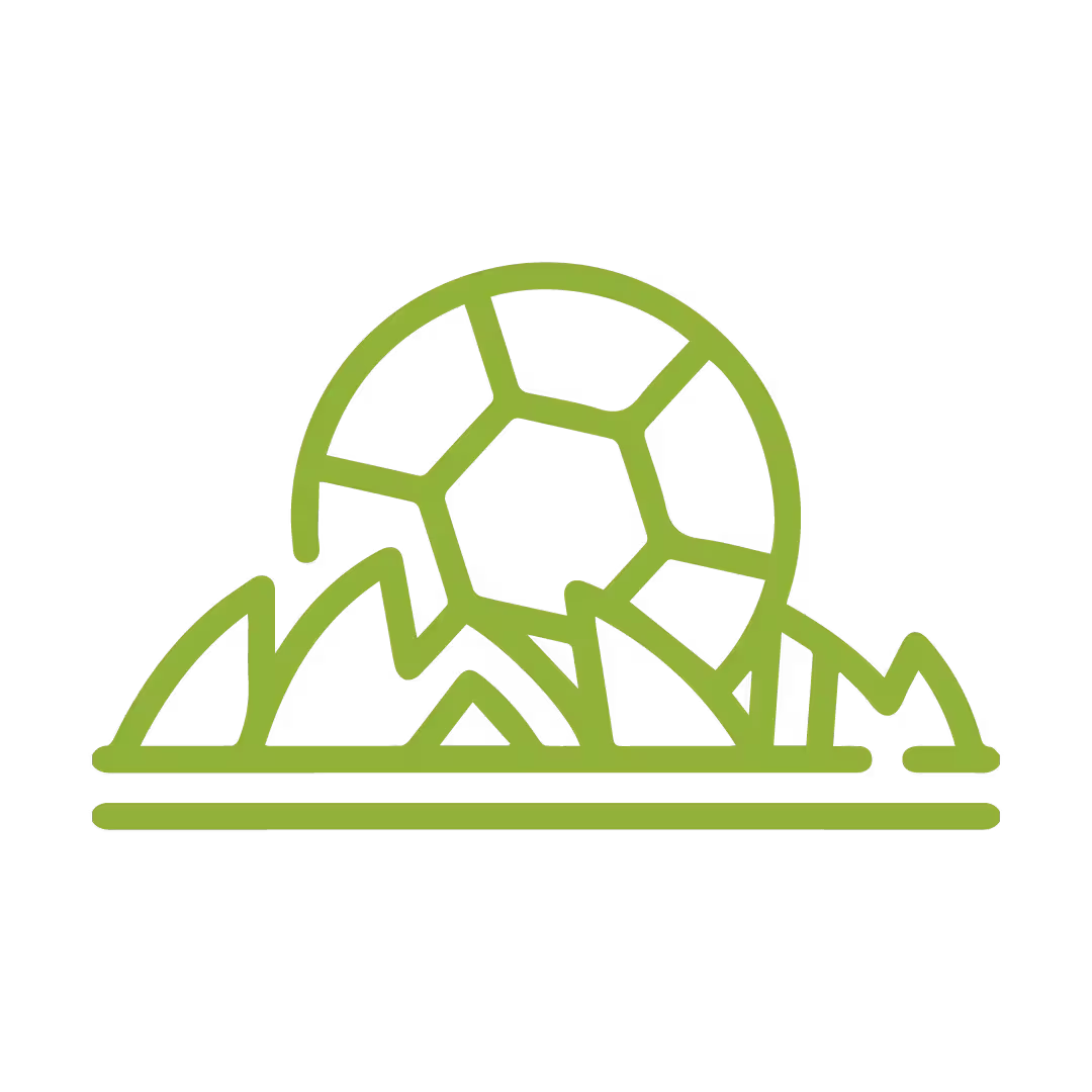 cesped deportivo icono